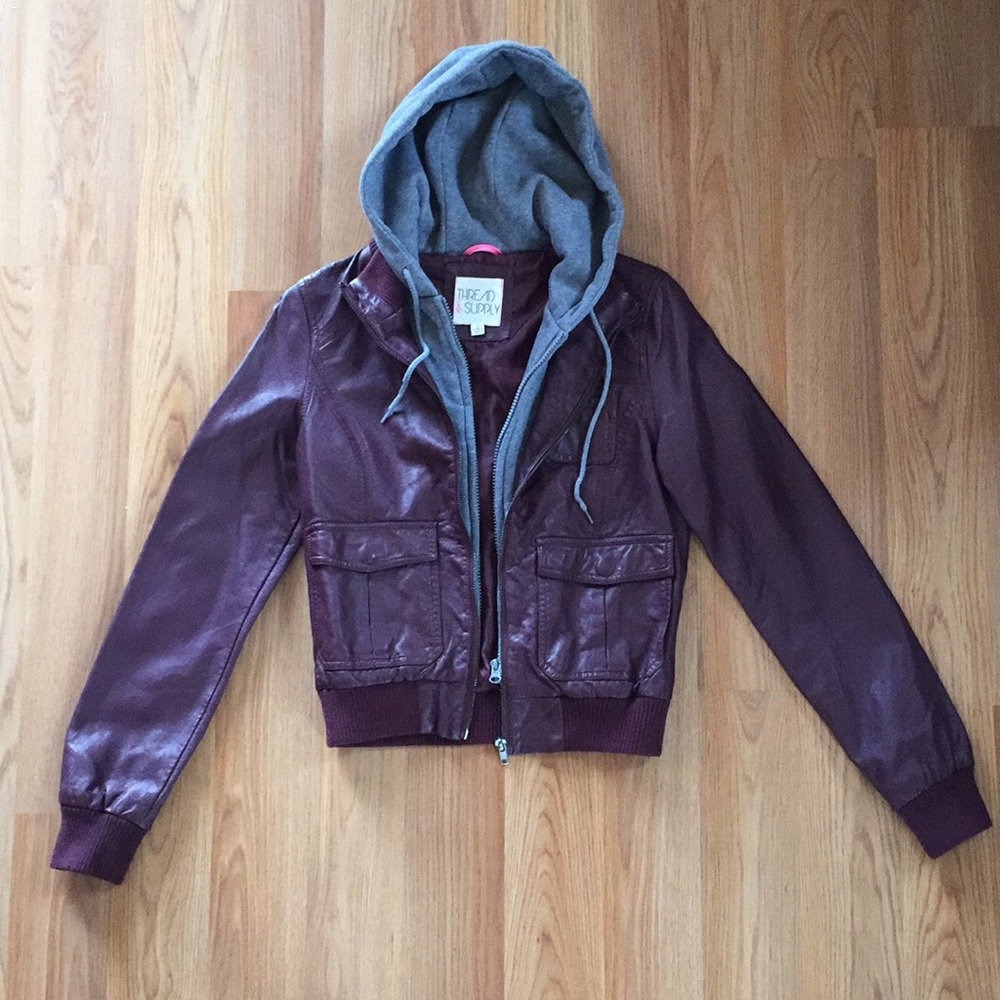 Thread & Supply Faux Leather Jacket